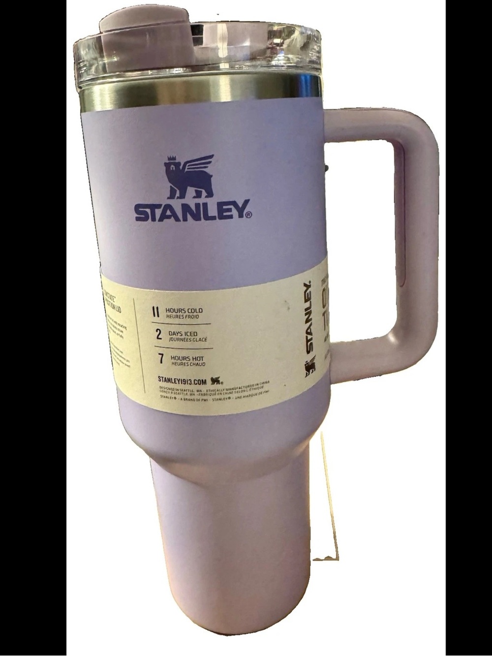 Stanley Quencher H2.0 Flowstate 40oz Lavender Lilac Purple Cup New.